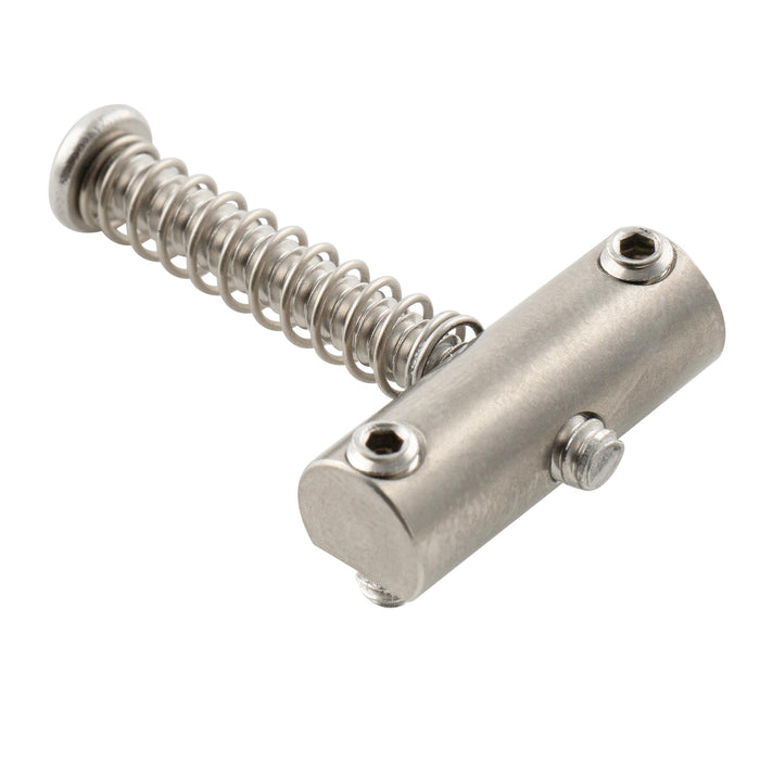 musiclily ultra full solid titanium alloy barrel saddles for fender american vintage tele style electric guitar mx3356 3p detailed image