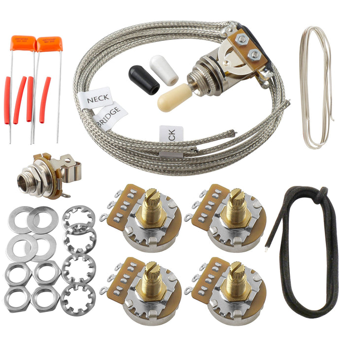 Musiclily Pro LP STD Vintage 50s and Modern 60s DIY Wiring Kit Upgrade for Epiphone LP Style Electric Guitar Switch Musiclily Pro