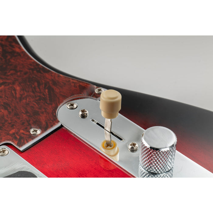 Musiclily Ultra インチ/ミリ互換 ヴィンテージTLバレルスイッチチップ 3wayピックアップスイッチノブ Fender/Squier Teleテレスタイルなエレキギター用 エイジドホワイト(2個セット)