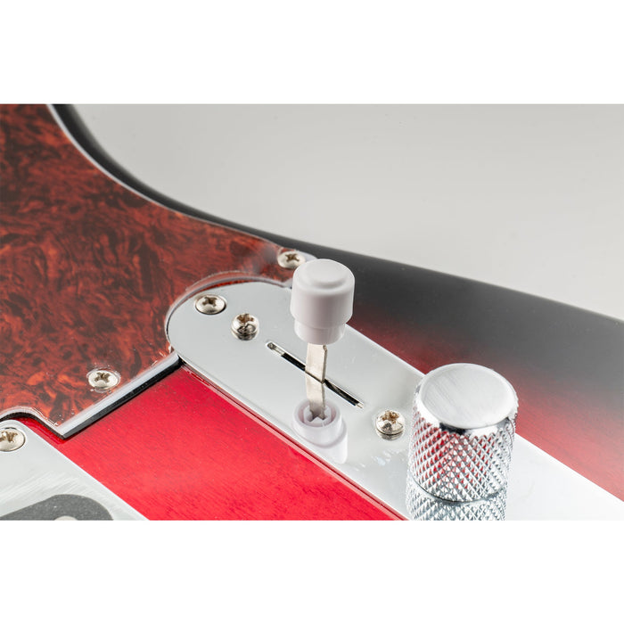 Musiclily Ultra インチ/ミリ互換 ヴィンテージTLバレルスイッチチップ 3wayピックアップスイッチノブ Fender/Squier Teleテレスタイルなエレキギター用 エイジドホワイト