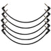 musiclily pro 30cm guitar effect pedal patch cables ts cable with right angle 1 4 inch 6 35mm mono plugs mx3370 5p