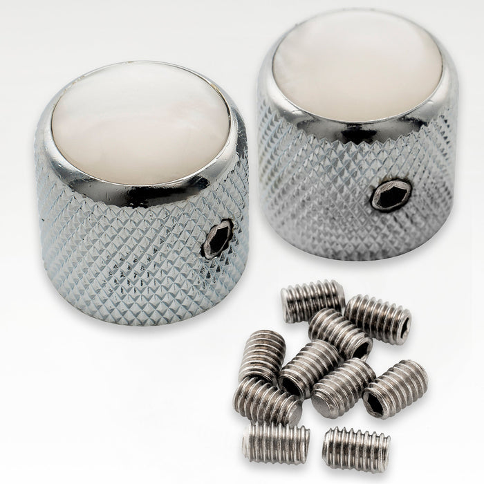 Musiclily Pro Metric M4x6mm Stainless Steel Hex Socket Set Screws Flat Point for Electric Guitar Bass Control Knobs (Set of 10)