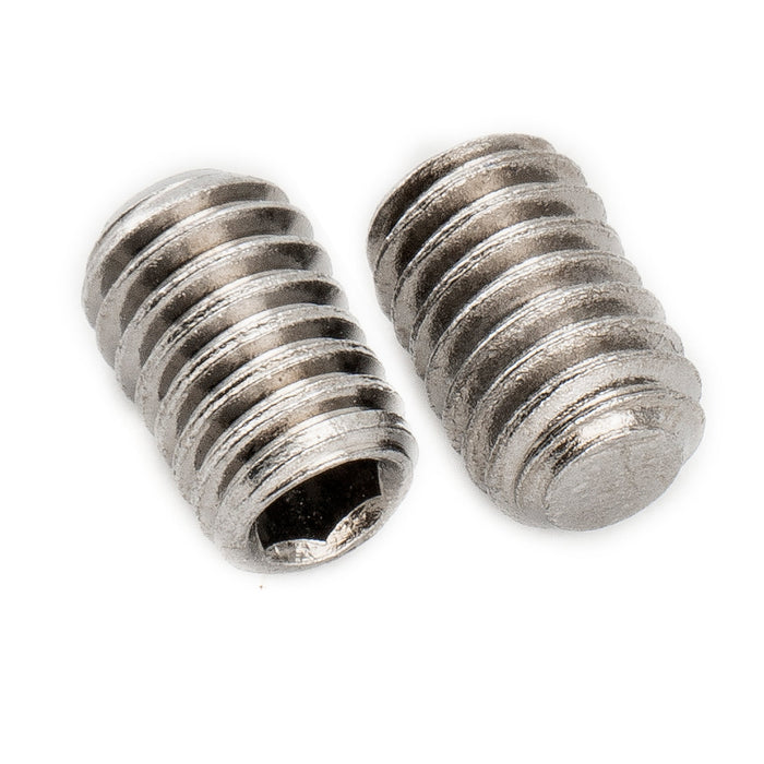 Musiclily Pro Metric M4x6mm Stainless Steel Hex Socket Set Screws Flat Point for Electric Guitar Bass Control Knobs (Set of 10)
