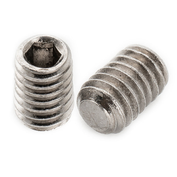 Musiclily Pro Metric M4x6mm Stainless Steel Hex Socket Set Screws Flat Point for Electric Guitar Bass Control Knobs (Set of 10)
