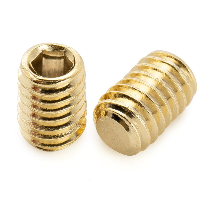 Musiclily Pro Metric M4x6mm Stainless Steel Hex Socket Set Screws Flat Point for Electric Guitar Bass Control Knobs (Set of 10)