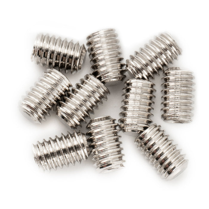 Musiclily Pro Metric M4x6mm Stainless Steel Hex Socket Set Screws Flat Point for Electric Guitar Bass Control Knobs (Set of 10)