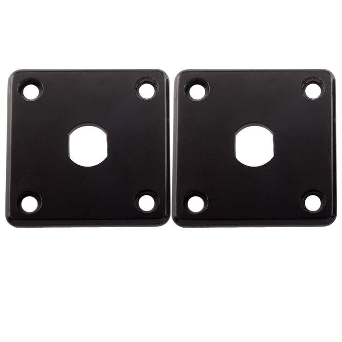 musiclily pro plastic input jack plate square output socket jackplate for epiphone lp style electric guitar 2 pcs