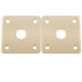 musiclily pro plastic input jack plate square output socket jackplate for epiphone lp style electric guitar 2 pcs cream