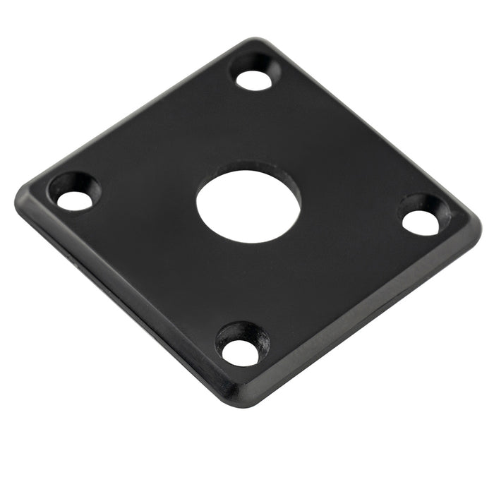 Musiclily Pro Plastic Curved Jack Plate Square Jackplates 10mm Hole for Epiphone LP SG Style Electric Guitar