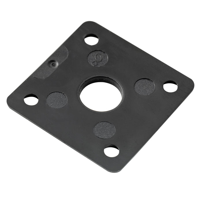 Musiclily Pro Plastic Curved Jack Plate Square Jackplates 10mm Hole for Epiphone LP SG Style Electric Guitar