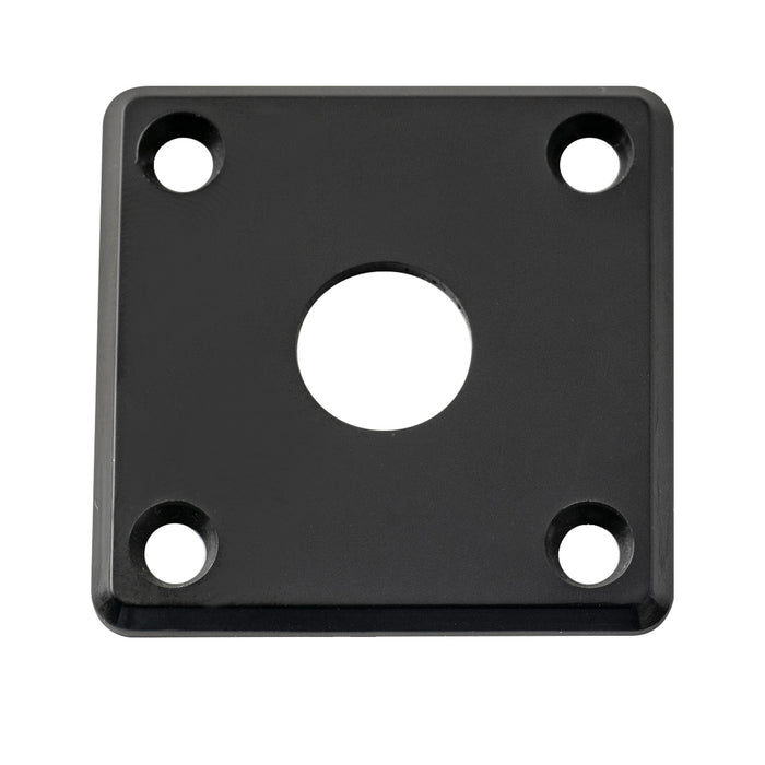 Musiclily Pro Plastic Curved Jack Plate Square Jackplates 10mm Hole for Epiphone LP SG Style Electric Guitar