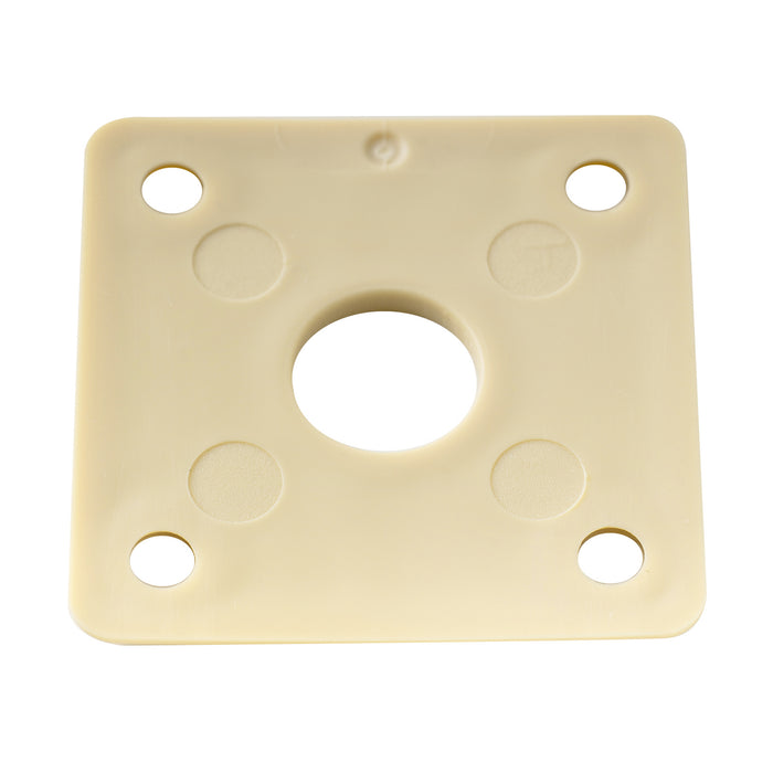 Musiclily Pro Plastic Curved Jack Plate Square Jackplates 10mm Hole for Epiphone LP SG Style Electric Guitar