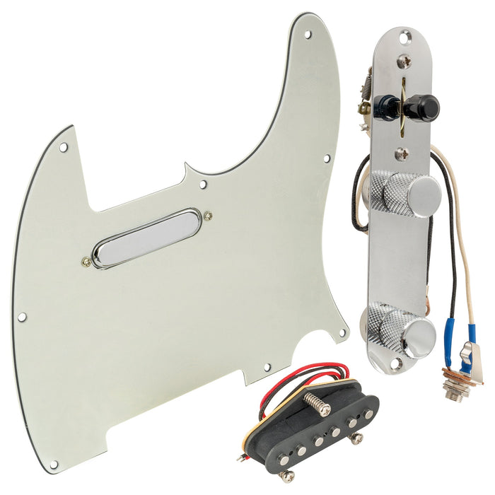 Musiclily Pro Pre-wired Standard Tele Pickguard and Loaded Control Plate with Artec Pickups Alnico 5 Magnet for TL Style Electric Guitar Musiclily Pro