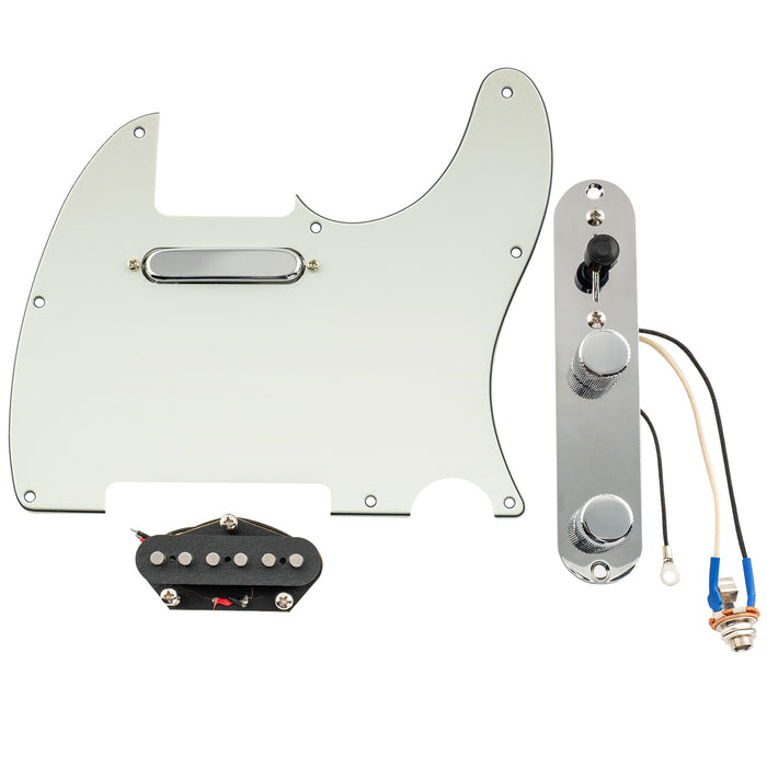 Musiclily Pro Pickguard Telecaster standard pré-câblé et plaque de contrôle chargée avec micros Artec Alnico 5 aimant pour guitare électrique de style TL