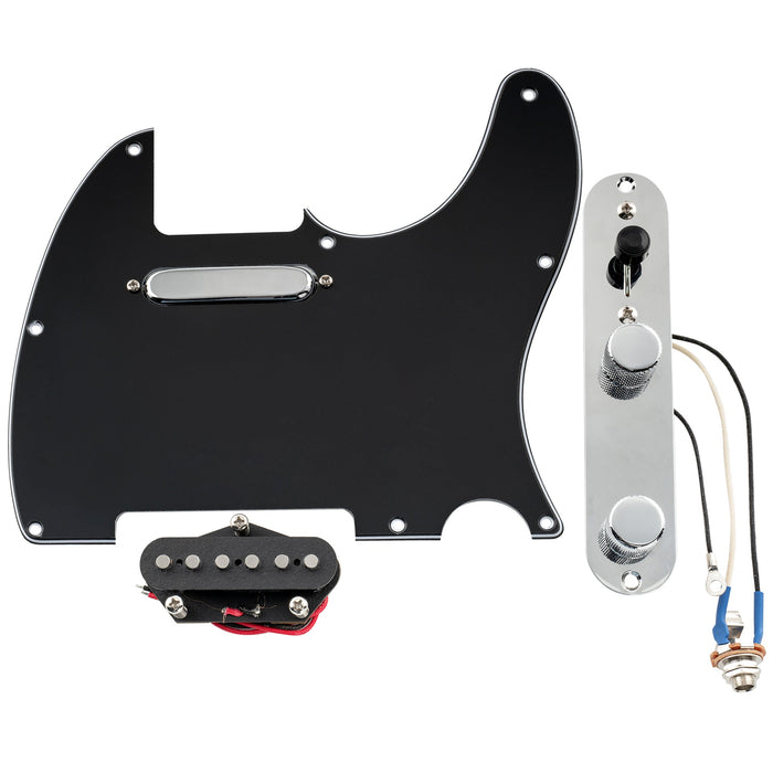 Musiclily Pro Protetor de Palheta e Placa de Controle Carregados Pré-fio Padrão Tele com Captadores Artec Ímã Alnico 5 para Guitarra Elétrica Estilo TL