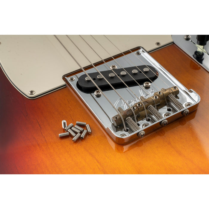 Application of musiclily pro unc 6 32x5 16 inch stainless steel saddle height adjustment screws for fender tele style electric guitar bridge mx3399 10p