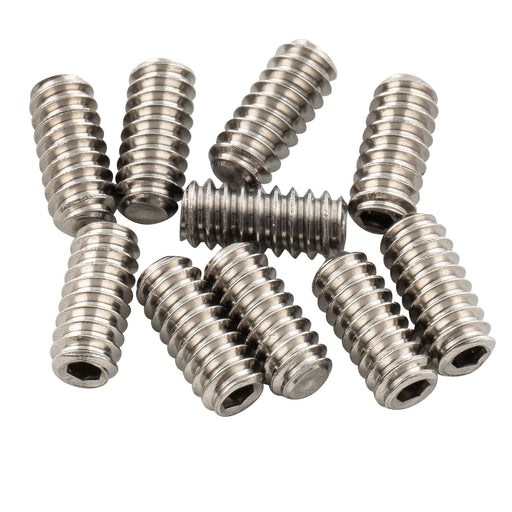 musiclily pro unc 6 32x5 16 inch stainless steel saddle height adjustment screws for fender tele style electric guitar bridge mx3399 10p