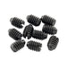 musiclily pro unc 8 32x1 4 inch stainless steel slotted cone point set screws for fender tele style control knobs mx3405 10p, black