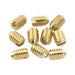 musiclily pro unc 8 32x1 4 inch stainless steel slotted cone point set screws for fender tele style control knobs mx3405 10p, gold