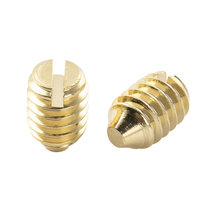 Musiclily Pro UNC#8-32X1/4 Inch Stainless Steel Slotted Cone Point Set Screws for Fender Tele Style Control Knobs Set of 10