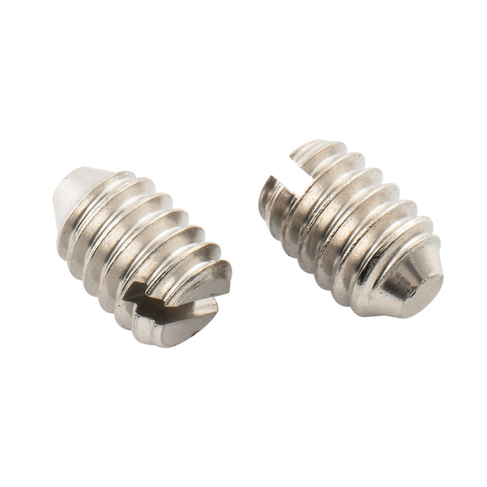 Musiclily Pro UNC#8-32X1/4 Inch Stainless Steel Slotted Cone Point Set Screws for Fender Tele Style Control Knobs Set of 10