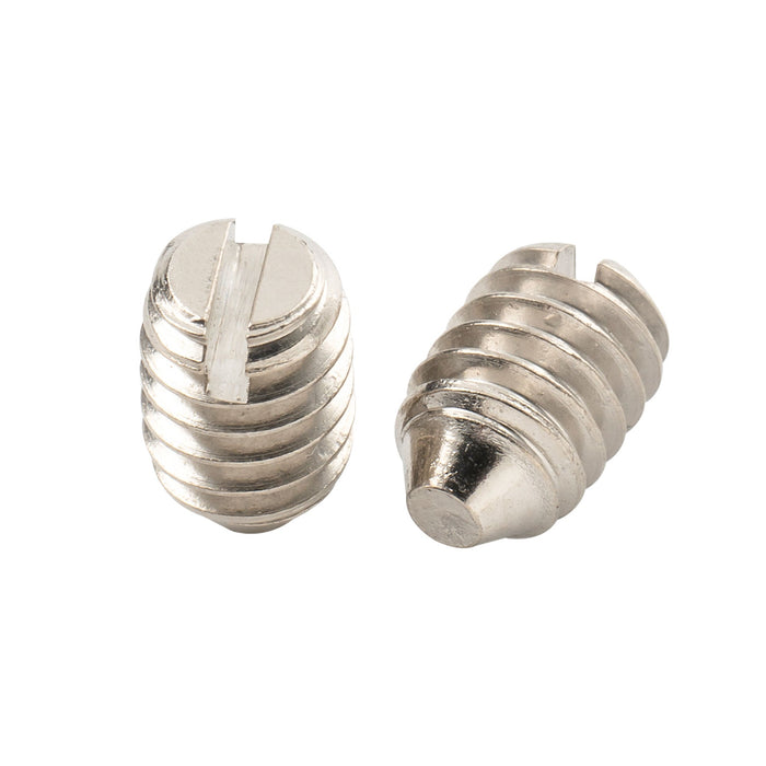 Musiclily Pro UNC#8-32X1/4 Inch Stainless Steel Slotted Cone Point Set Screws for Fender Tele Style Control Knobs Set of 10