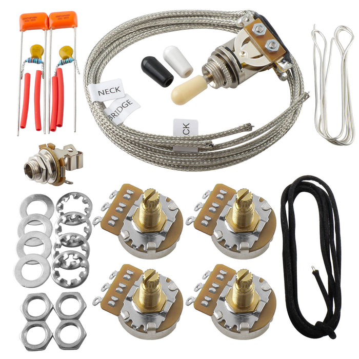 Musiclily Pro LP STD Modern 60s PLUS Treble Bleed DIY Wring Kit Upgrade for Epiphone LP Style Electric Guitar Switch