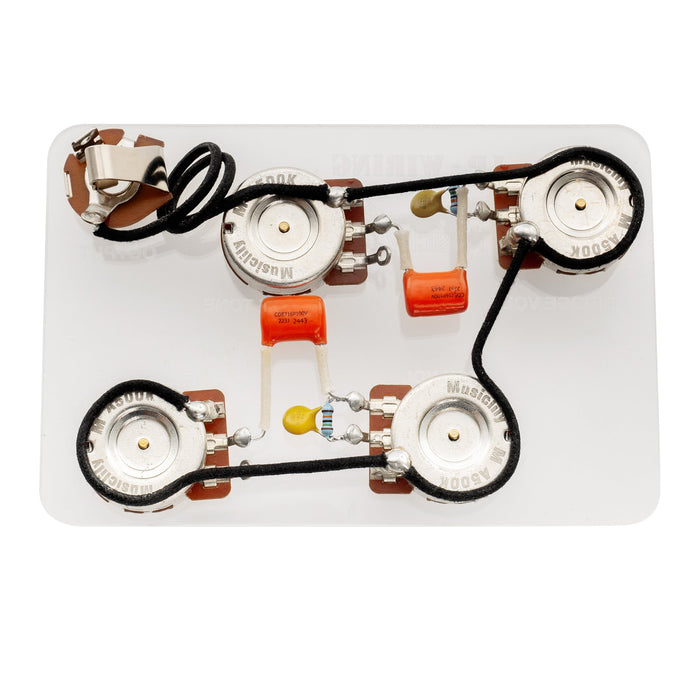 Musiclily Pro LP STD Modern 60s PLUS Treble Bleed Pre-wired Wring Harness Kit Upgrade for Epiphone LP Style Electric Guitar Switch Musiclily Pro