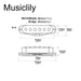 Dimensions of musiclily pro st 50s staggered alnico 5 single coil neck middle bridge pickups set for strat style electric guitar mx3420p