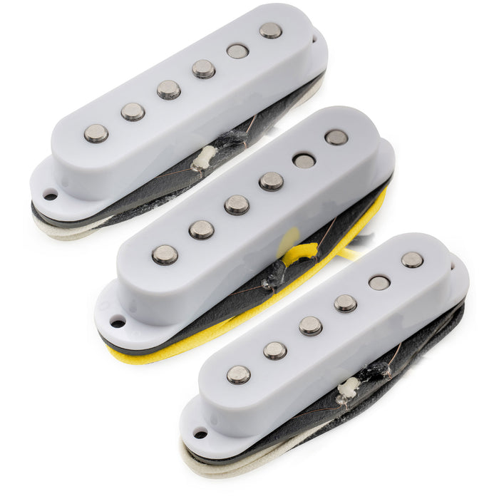 Musiclily Pro ST-50S スタッガード アルニコ5 シングルコイルピックアップ ネックミドルブリッジセット Stratストラトエレキギター用 ブラック