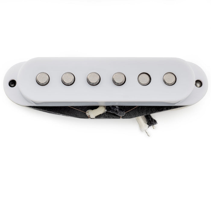 Pastilla de mástil de bobina simple Musiclily Pro ST-50S Staggered Alnico 5 de 5.6K para guitarra eléctrica estilo Strat