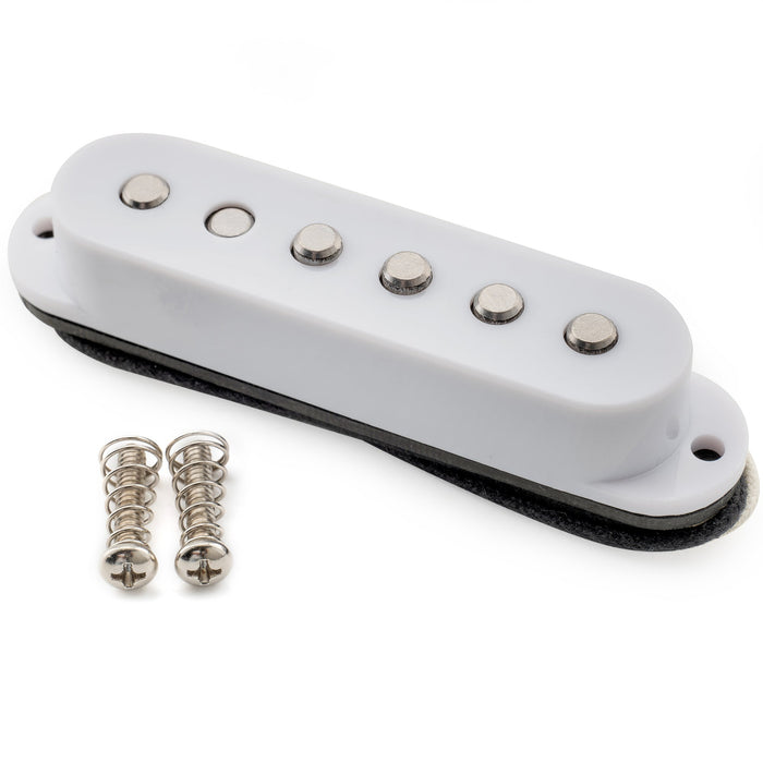 Pastilla de mástil de bobina simple Musiclily Pro ST-50S Staggered Alnico 5 de 5.6K para guitarra eléctrica estilo Strat