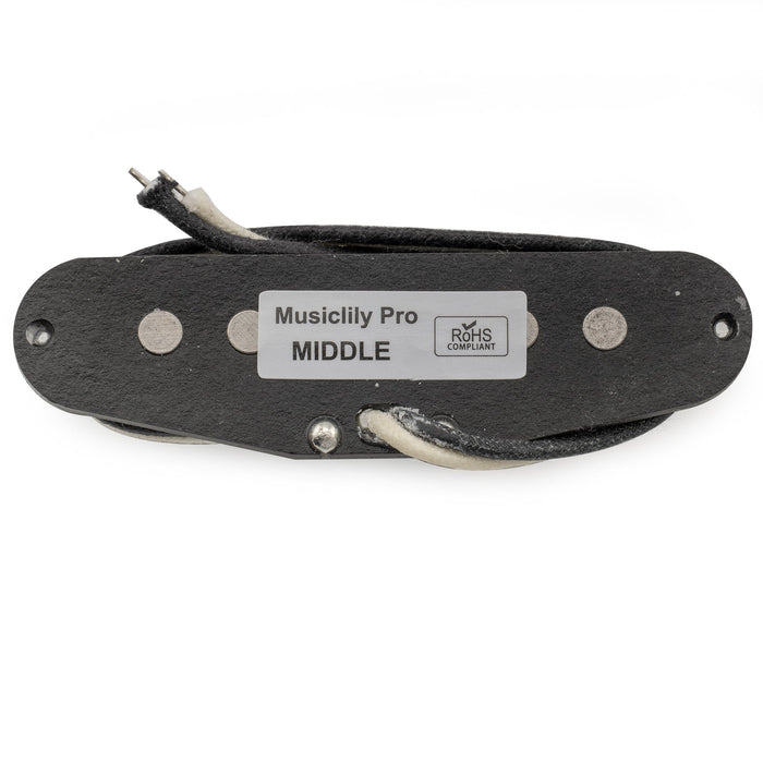 Part of musiclily pro st 50s staggered alnico 5 single coil middle pickup 5 9k for strat style electric guitar mx3420p