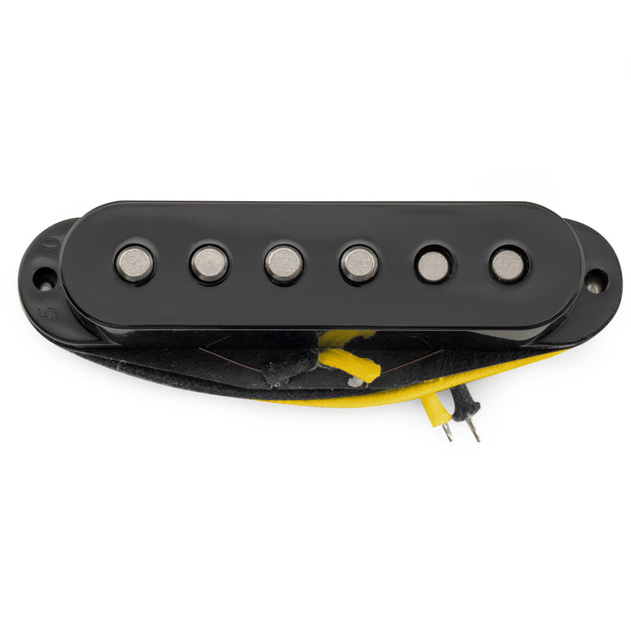 Musiclily Pro ST-50S スタッガード アルニコ5 シングルコイルミドルピックアップ 5.9K Stratストラトエレキギター用 ブラック