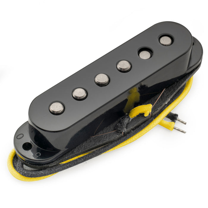 Musiclily Pro ST-50S スタッガード アルニコ5 シングルコイルミドルピックアップ 5.9K Stratストラトエレキギター用 ブラック