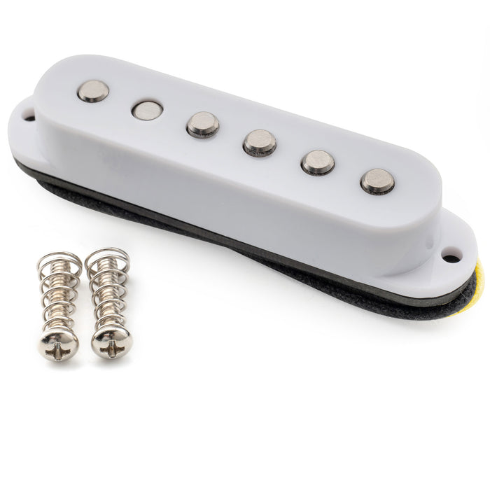 Musiclily Pro ST-50S スタッガード アルニコ5 シングルコイルミドルピックアップ 5.9K Stratストラトエレキギター用 ブラック