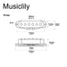 Dimensions of musiclily pro st 50s staggered alnico 5 single coil bridge pickup 7k for strat style electric guitar mx3420p