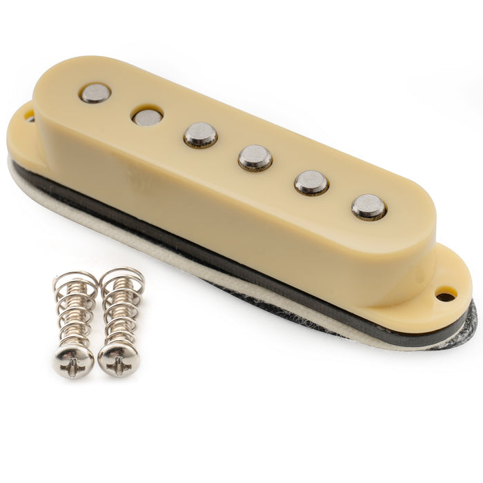 Musiclily Pro ST-50S スタッガード アルニコ5 シングルコイルブリッジピックアップ 7K Stratストラトエレキギター用 ブラック