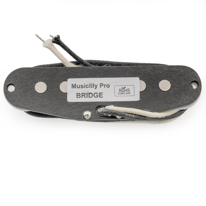 Musiclily Pro ST-50S スタッガード アルニコ5 シングルコイルブリッジピックアップ 7K Stratストラトエレキギター用 ブラック