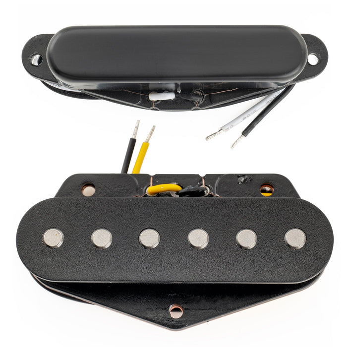 Musiclily Pro TL-60S Alnico 5 Single Coil Neck Bridge Pickups Set 8.2K/7.3K for Tele Style Electric Guitar