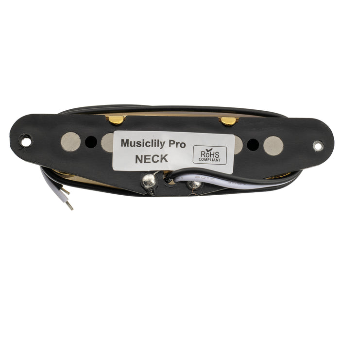 Musiclily Pro TL-60S Alnico 5 Single Coil Neck Pickup 8.2K for Tele Style Electric Guitar, Gold