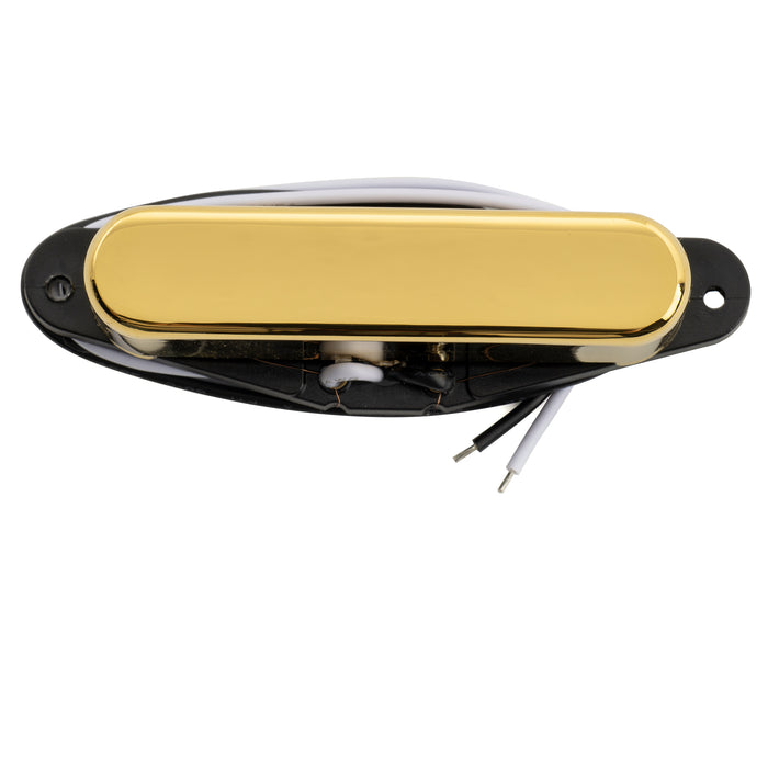 Musiclily Pro TL-60S Alnico 5 Single Coil Neck Pickup 8.2K for Tele Style Electric Guitar, Gold
