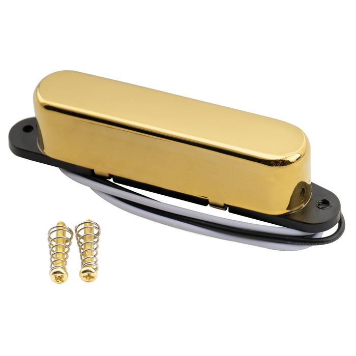 Musiclily Pro TL-60S Alnico 5 Single Coil Neck Pickup 8.2K for Tele Style Electric Guitar, Gold