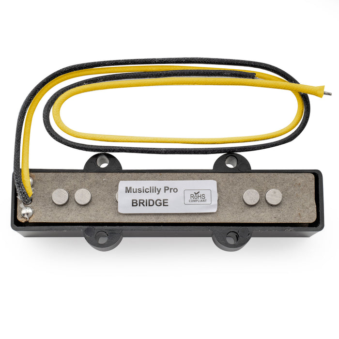 Pastilla de puente de bobina simple Musiclily Pro JB-70S Alnico 5 de 7.9K para bajo estilo Jazz Bass