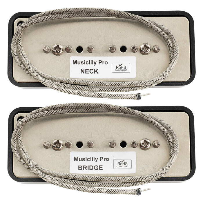 Part of musiclily pro p90 bla alnico 5 p90 soapbar single coil pickup electric guitar neck bridge pickups set mx3429bkmx3430bk