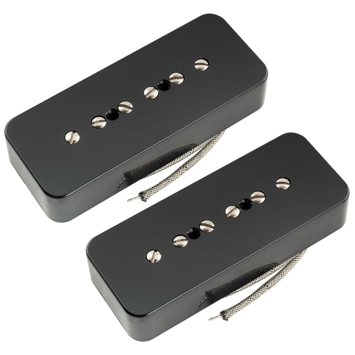 musiclily pro p90 bla alnico 5 p90 soapbar single coil pickup electric guitar neck bridge pickups set mx3429bkmx3430bk