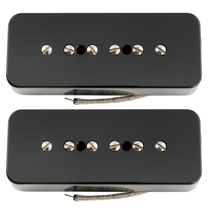 detail of musiclily pro p90 mha alnico 5 high output p90 soapbar single coil pickup electric guitar neck bridge pickups set mx3429bkmx3431bk