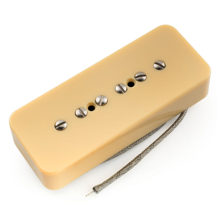 musiclily pro p90 bla alnico 5 p90 soapbar single coil pickup electric guitar neck pickup mx3429p cream