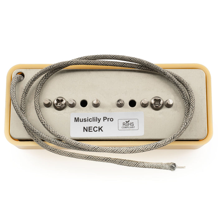 musiclily pro p90 bla alnico 5 p90 soapbar single coil pickup electric guitar neck pickup mx3429p cream