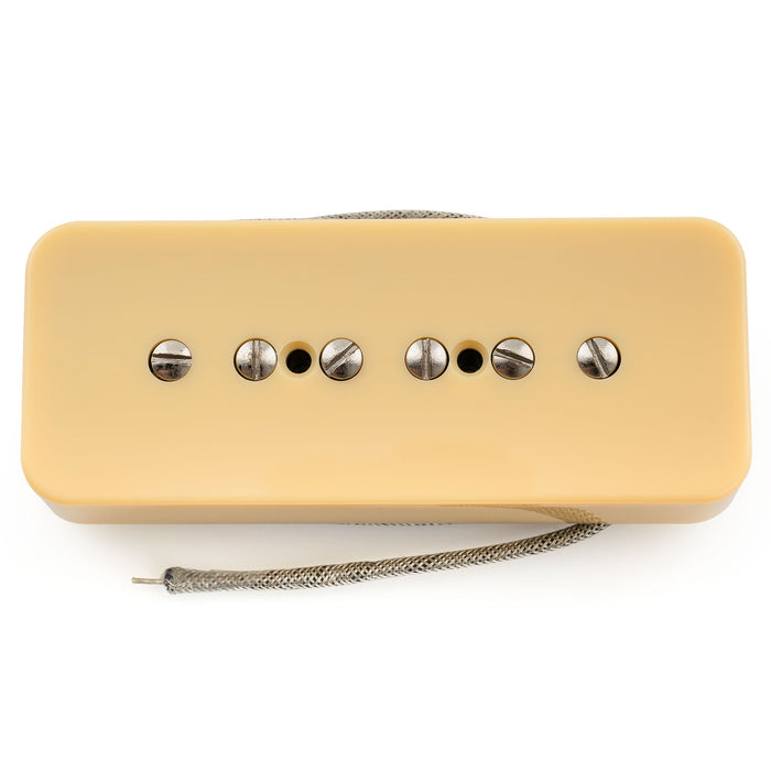 Musiclily Pro P90-BLA アルニコ5 P90 ソープバー シングルコイルブリッジピックアップ エレキギター用 ブラック